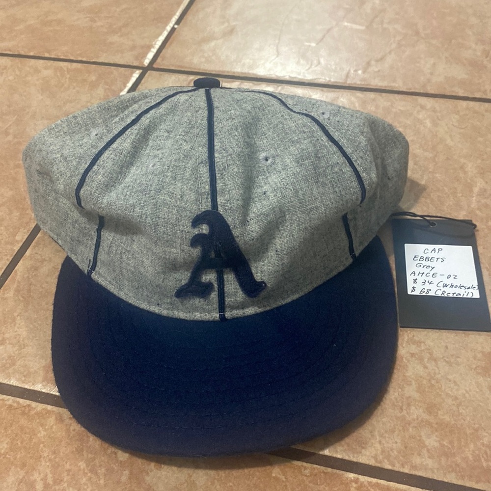 Stripe Ebbets field cap